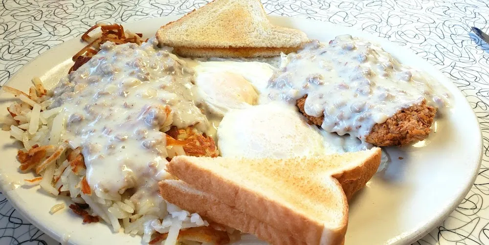 Country Fried Steak and Eggs