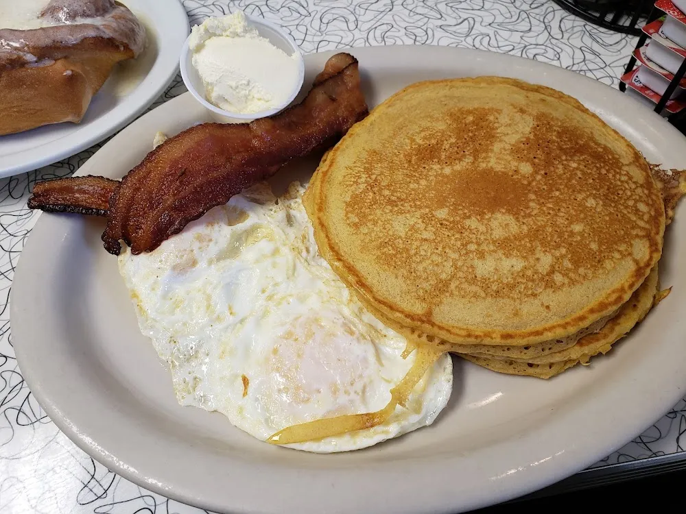 Pumpkin Pancakes Breakfast Combo